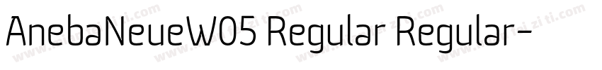 AnebaNeueW05 Regular Regular字体转换